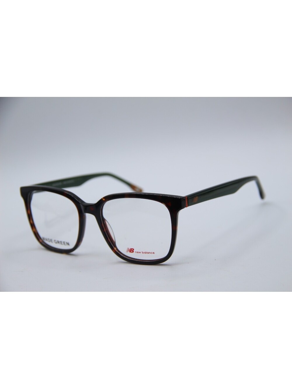 New Balance Nb 4142-1 Havana Green Authentic Eyeglasses 55-18-145